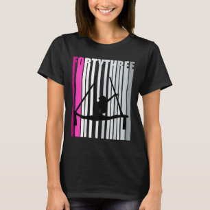 Camiseta Mulheres 43º Aniversário de Yoga no Ar Aerialista