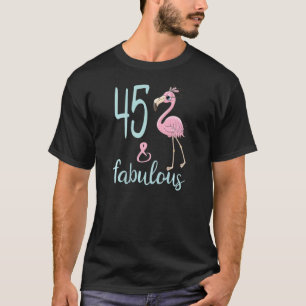 Camiseta Mulheres 45º Aniversário Mulheres Fabulosas Flamin