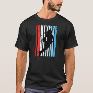 Camiseta Mulheres: 45° Basquete Mulheres de Aniversário Ret