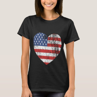 Camiseta Mulheres 4ns da parte superior da bandeira do
