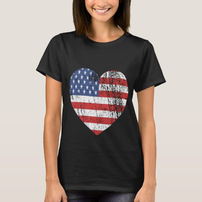 Camiseta Mulheres 4ns da parte superior da bandeira do (Frente)
