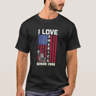 Camiseta Mulheres 54.º Amo A América Desde 1968 U