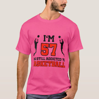 Camiseta Mulheres 57.º Aniversário, 57 Anos, Jogada De Basq