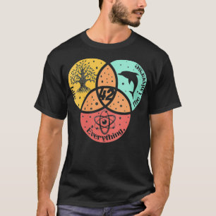 Camiseta Mulheres A 42 Resposta à Vida O Universo e Nunca