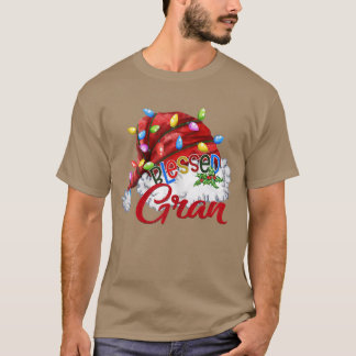 Camiseta Mulheres Abençoadas Gran Santa Hat Natal Li