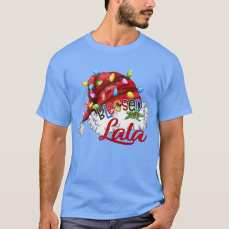 Camiseta Mulheres Abençoadas Lala Santa Hat Natal Li