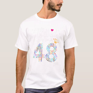 Camiseta Mulheres abençoadas por Deus por 48 anos 48º anive