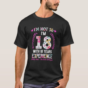 Camiseta Mulheres Abril Meninas 1986 36 Aniversário 36 Anos