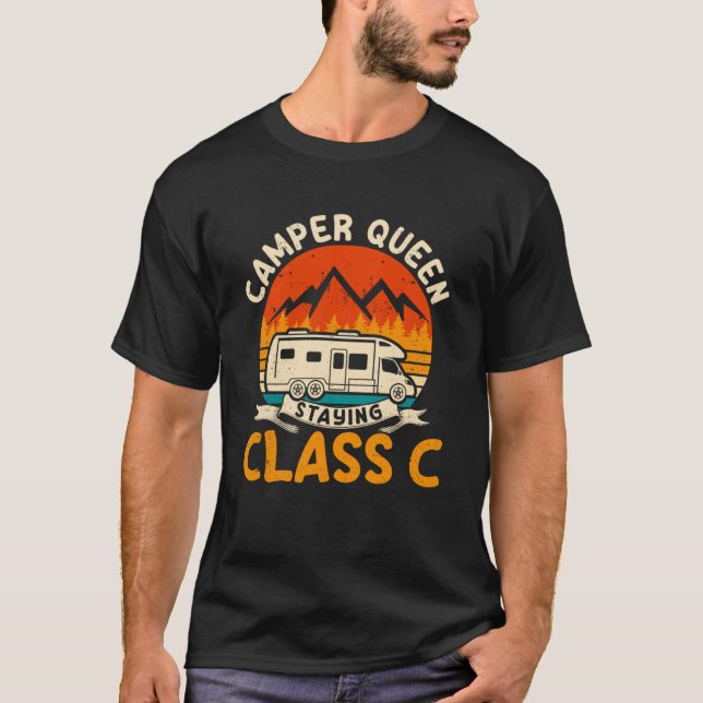 Camiseta Mulheres acampadas de classe C RV (Frente)