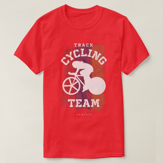 Camiseta Mulheres Acompanham Ciclo de Ciclismo na Armênia R (Frente do Design)