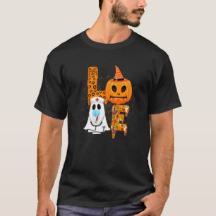 Camiseta Mulheres Adoram Enfermeira Vida Pumpkin Leopard Fa