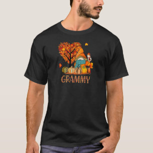 Camiseta Mulheres Adoram Gnomos De Queda De Vovô Halloween