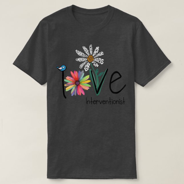 Camiseta Mulheres Adoram Intervencionista da Flor Daisy (Frente do Design)