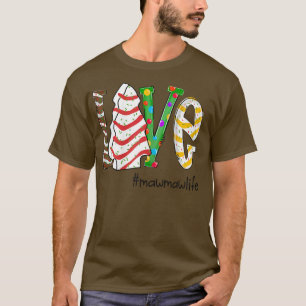 Camiseta Mulheres Adoram Mawmawlife Vovó de Natal Doce