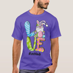Camiseta Mulheres Adoram Páscoa Gnomo Almoço Lady Bunny Hap