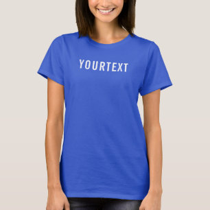 Camiseta Mulheres Adoram Texto da Imagem em Azul Real Profu