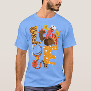 Camiseta Mulheres Adoram Turquia Estetoscópio Enfermeira Vi