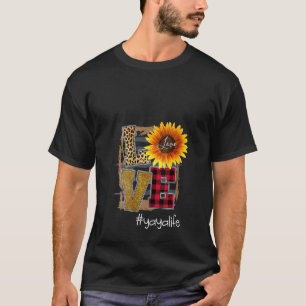 Camiseta Mulheres Adoram Yayalife Sunflower Lepard