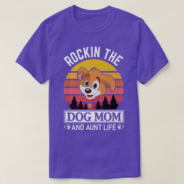 Camiseta Mulheres Adoráveis cachorros balançando mãe e tia  (Frente do Design)