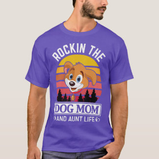 Camiseta Mulheres Adoráveis cachorros balançando mãe e tia