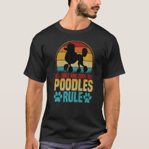 Camiseta Mulheres Adoráveis Cães Detentores São Poodles Leg