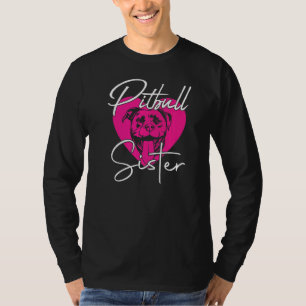 Camiseta Mulheres Adoráveis Porco Porreiro Cão Irmã Pitbull