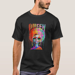 Camiseta Mulheres africanas, americanas, com uma forte rain