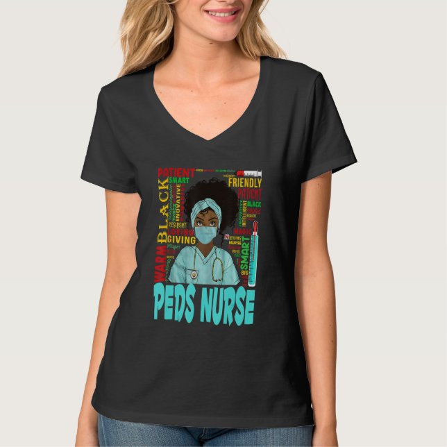 Camiseta Mulheres Africanas Americanas Negras Enfermeiras N (Frente)
