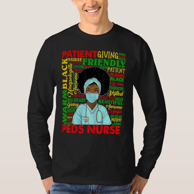 Camiseta Mulheres Africanas Americanas Negras Enfermeiras N (Frente)
