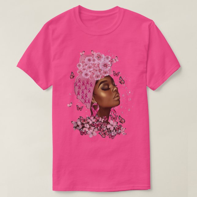 Camiseta Mulheres Africanas Americanas Ofertas de Cancer de (Frente do Design)