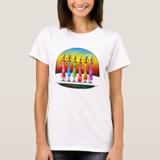 Camiseta Mulheres africanas com embarcações. Afrika