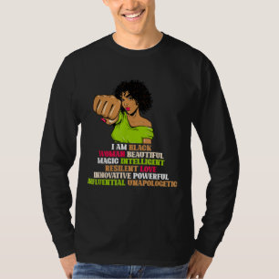 Camiseta Mulheres Africanas Eu Sou Uma Mulher Negra Histori