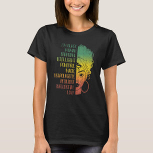 Camiseta Mulheres Africanas Meninas Melanin Orgulho Históri