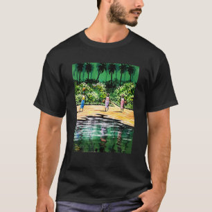 Camiseta Mulheres Africanas na Floresta Tropical Coloridas