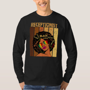 Camiseta Mulheres Afro-Africanas Recepcionistas Histórias N