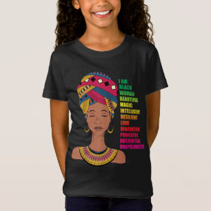 Camiseta Mulheres Afro-Americanas BHM Melanina História Neg