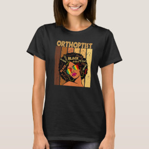 Camiseta Mulheres Afro-Americanas Orthoptista Negra