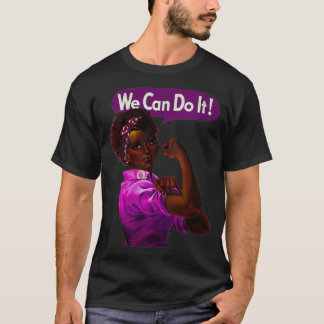 Camiseta Mulheres afro-americanas Rosie the Riveter Black H