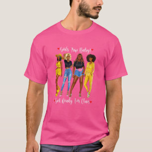 Camiseta Mulheres Afro-Americanas Viajam Meninas Negras Tra