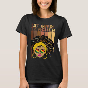Camiseta Mulheres Afro-Inteligentes Escuras História Negra