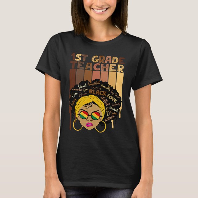 Camiseta Mulheres Afro-Inteligentes Escuras História Negra  (Frente)