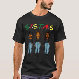 Camiseta Mulheres Afro Juntas Orgulhosas Sistas Quee
