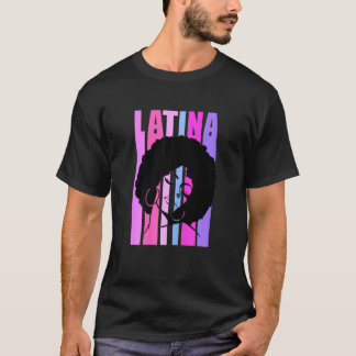 Camiseta Mulheres Afro Latina Rainha negra afro-americana