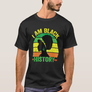 Camiseta Mulheres Afro-Me História Negra Bla Afro-Americana