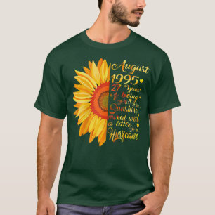 Camiseta Mulheres Agosto Meninas 1995 Aniversário Presente 