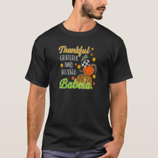 Camiseta Mulheres Agradecimentos Feliz Abençoada Babcia Aut