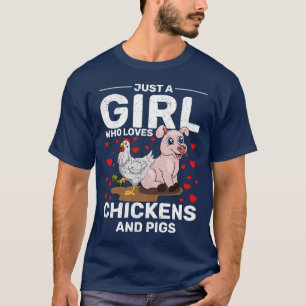 Camiseta Mulheres agricultoras Meninas produtoras de frango