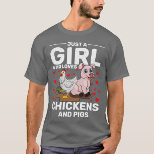 Camiseta Mulheres agricultoras Meninas produtoras de frango
