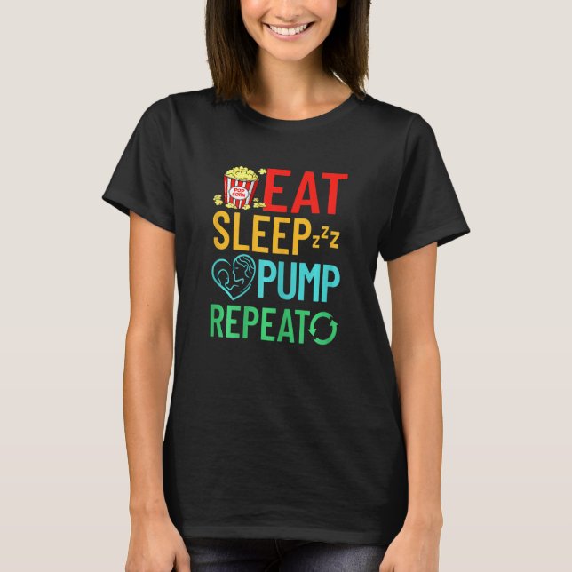 Camiseta Mulheres Aleitando Recém-Nascidos Leite (Frente)