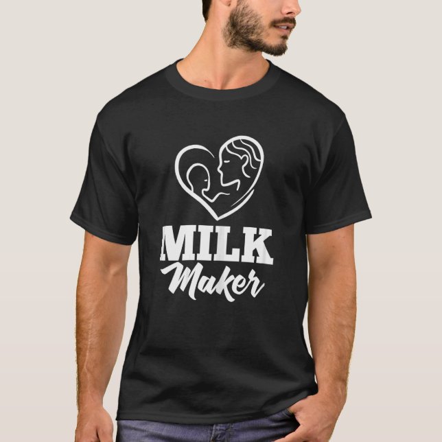 Camiseta Mulheres Aleitando Recém-Nascidos Leite (Frente)